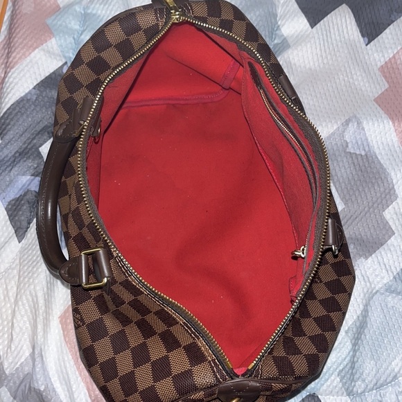 Louis Vuitton speedy 35 Brown leather handbag - Picture 4 of 6